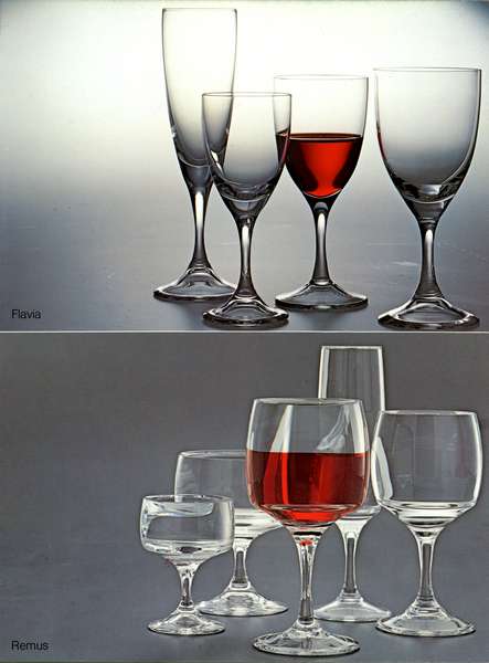 Trinkglasserien Flavia und Remus