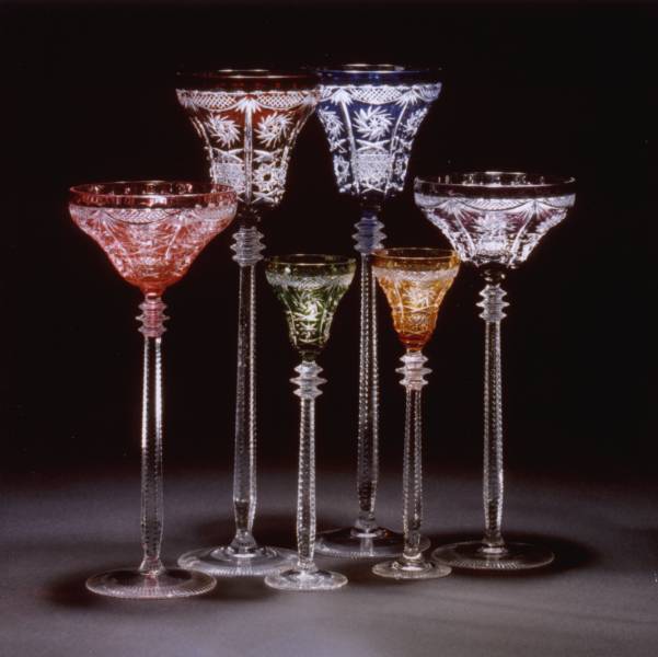 Trinkglasserie Versailles, farbiges Überfangglas