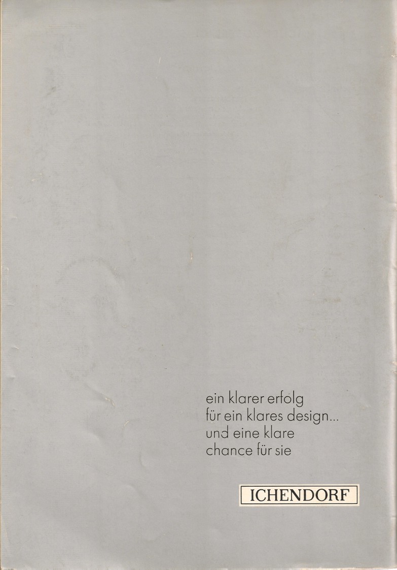Katalog 1973, Rückseite