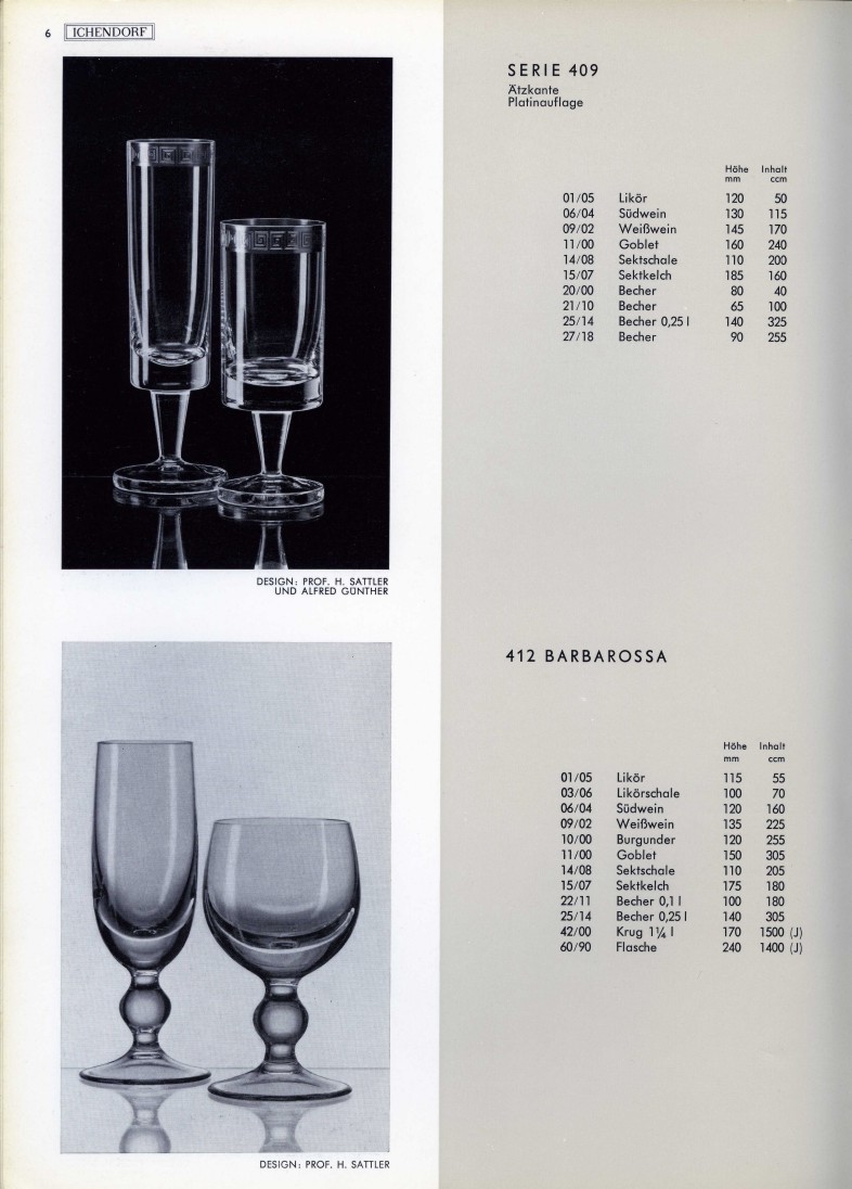 Katalog 1973, Seite 6, Serie 409, Barbarossa