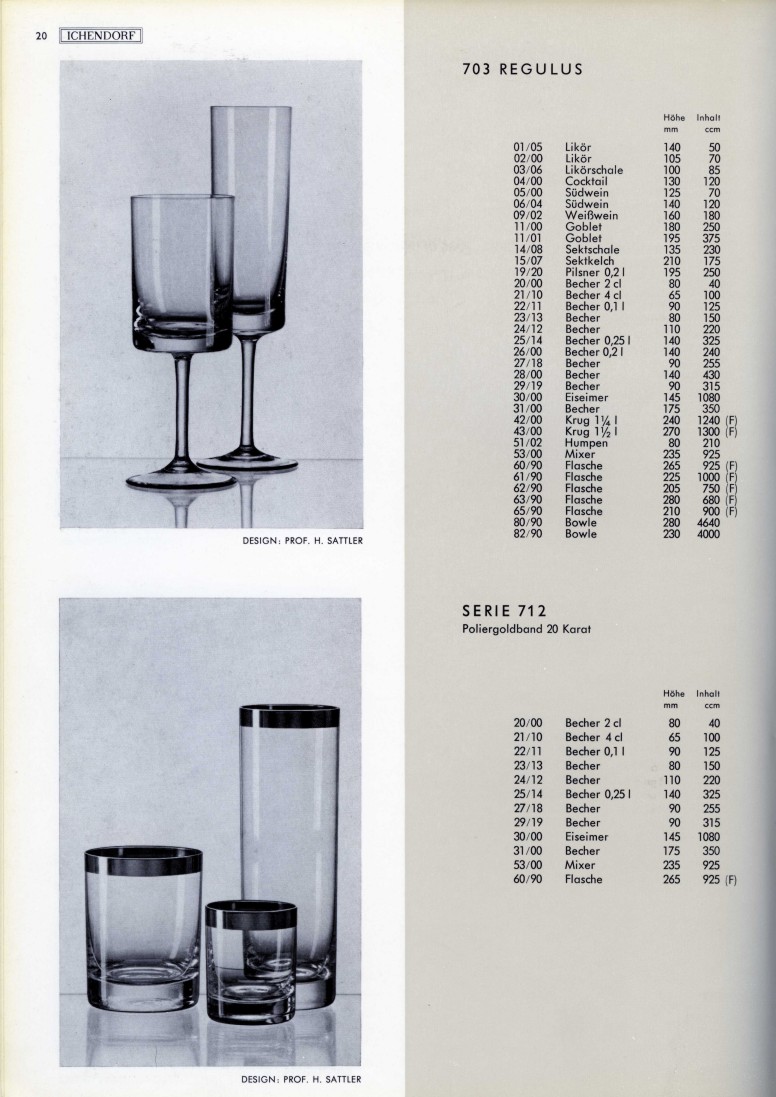 Katalog 1973, Seite 20, Regulus, Serie 712