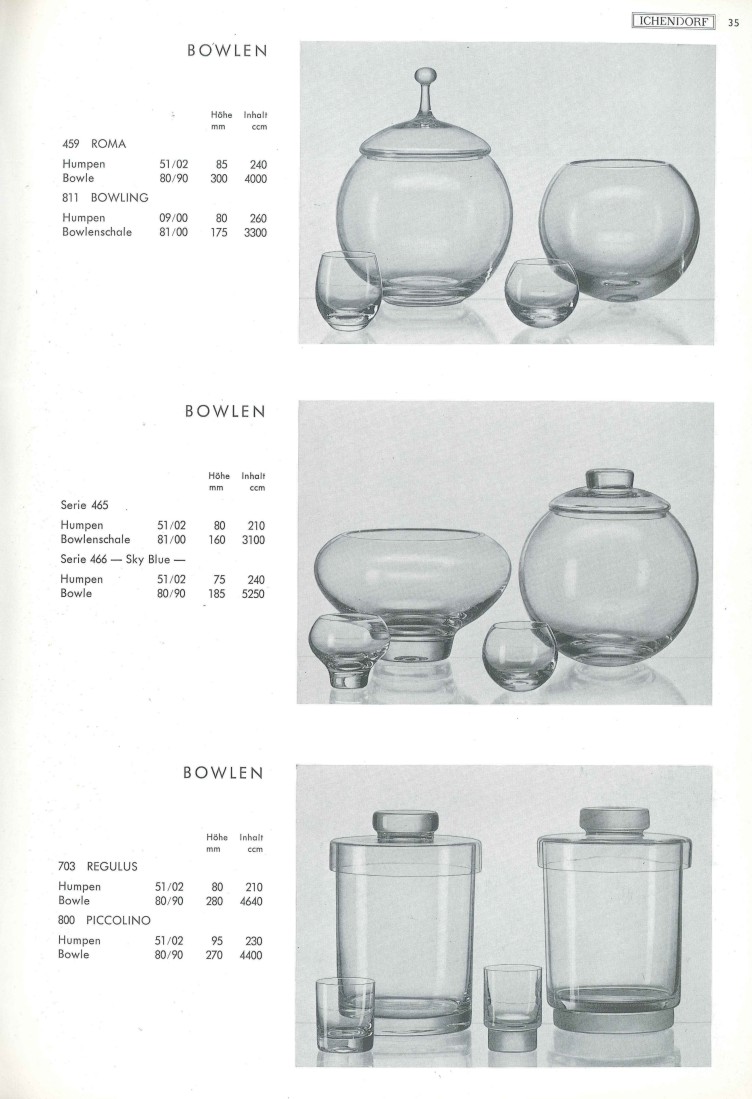 Katalog 1973, Seite 35, Bowlen