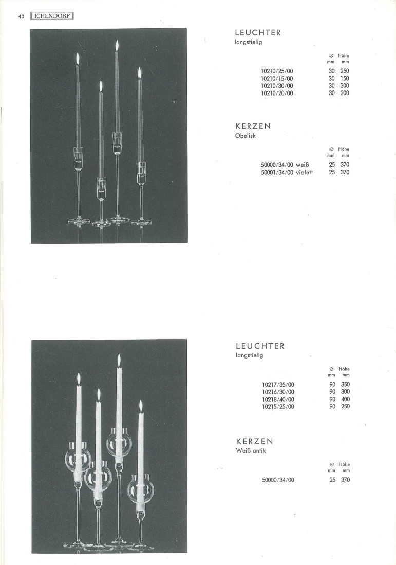 Katalog1973, Seite 40, Leuchter