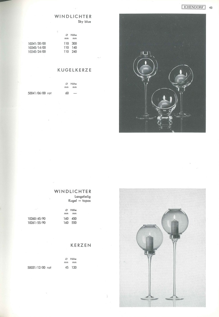 Katalog 1973, Seite 43, Windlichter