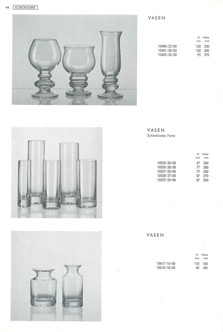 Katalog 1973, Seite 44, Vasen