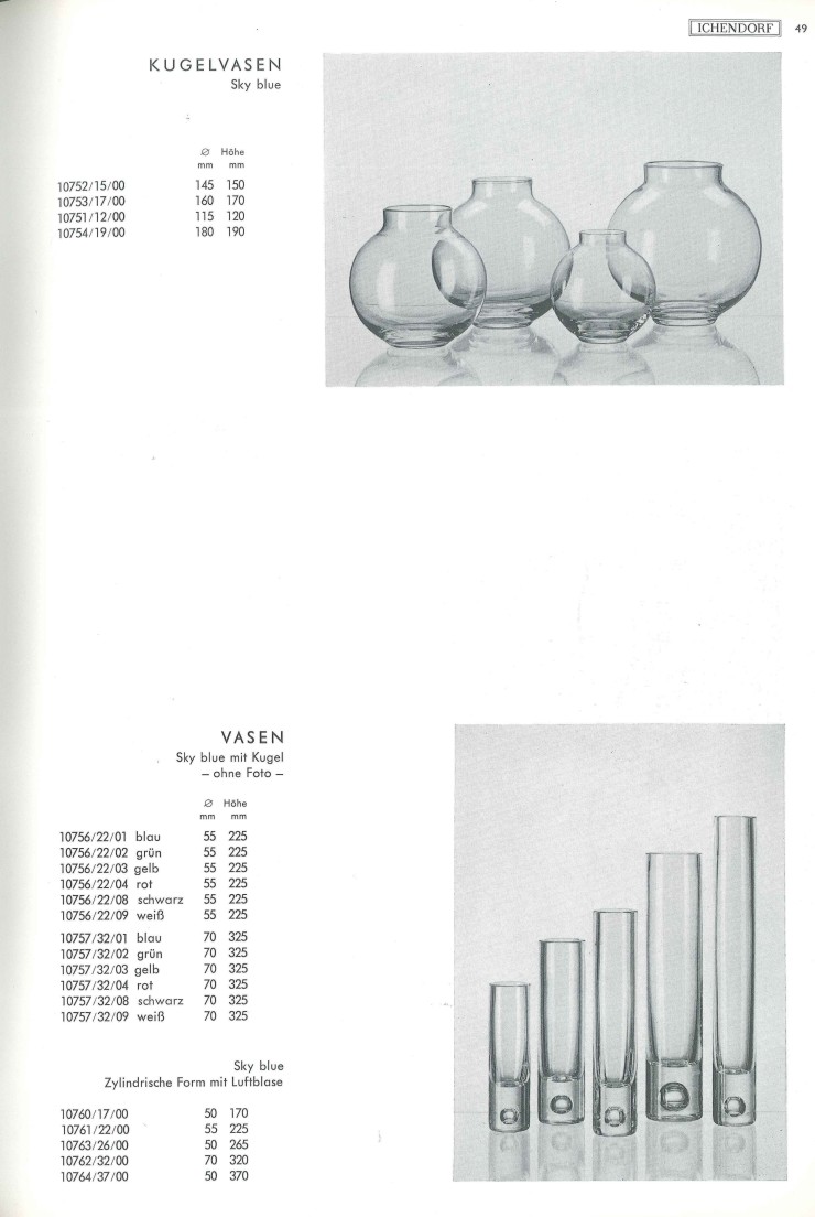Katalog 1973, Seite 49, Vasen