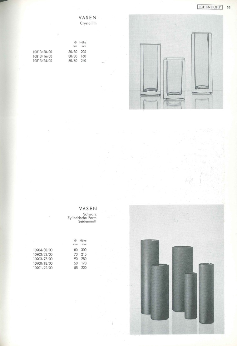Katalog 1973, Seite 55, Vasen