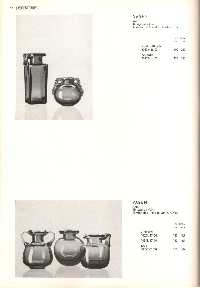 Katalog 1973, Seite 58, Vasen