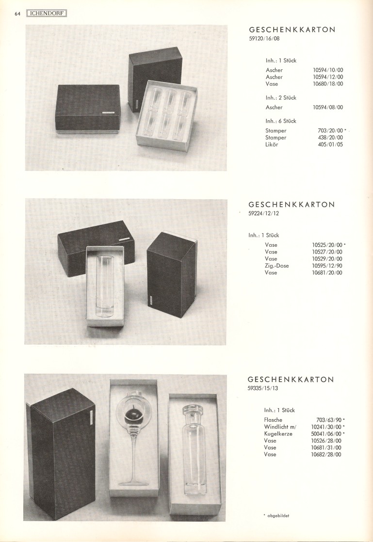 Katalog 1973, Seite 64, Geschenkkarton